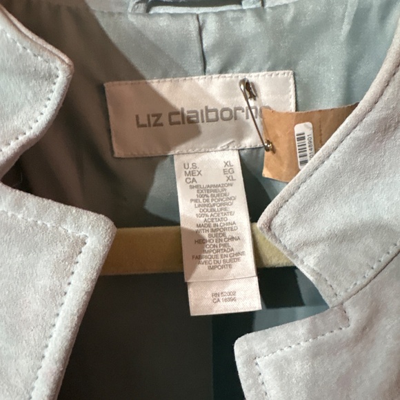 Liz Claiborne suede coat size xl - Picture 3 of 3